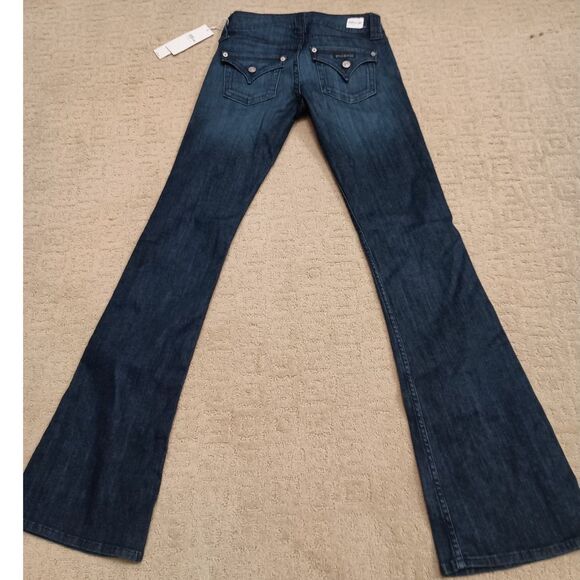 NWT Hudson Jeans Women Size 27 Dark Wash Signature Bootcut 8 3/4inch Front Rise - Picture 3 of 10